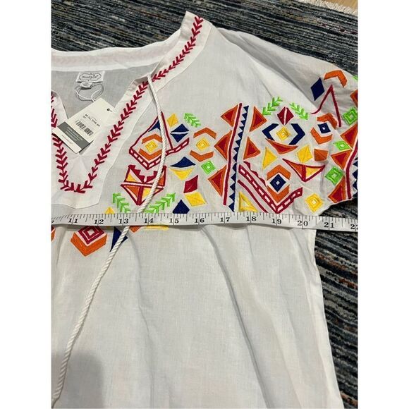 Mudpie NWT tunic blouse top embroidered relax fit size M - Picture 10 of 12
